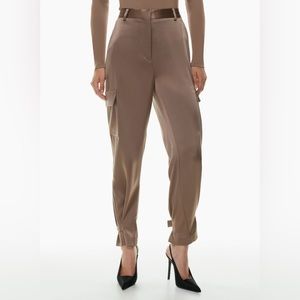 Aritzia Babaton Refined Satin Cargo Pant